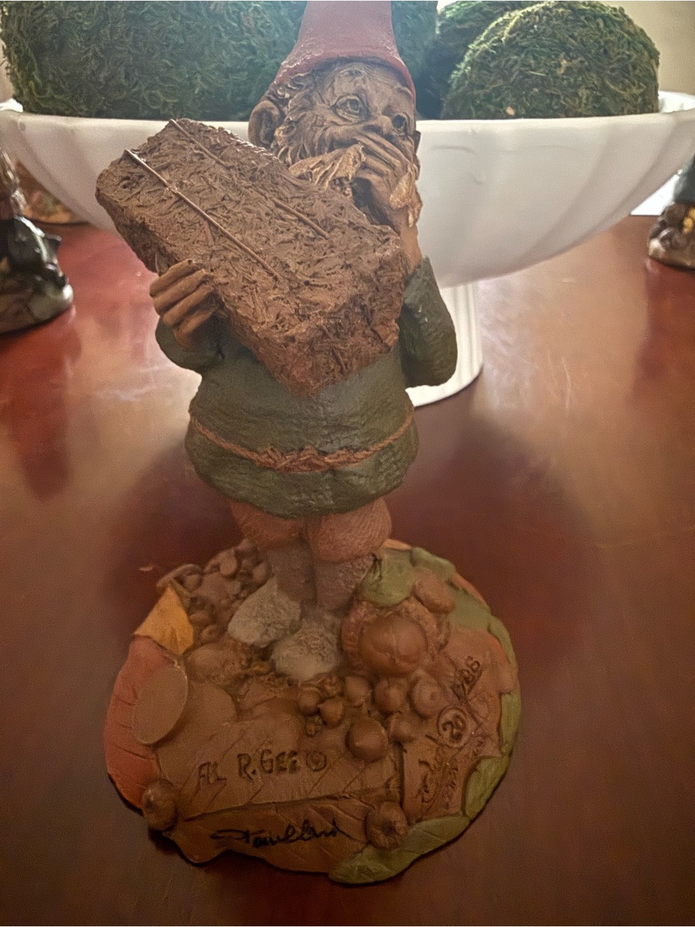 DAMAGED- Signed Al R. Gee Tom Clark Gnome #20 1986